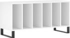vidaXL - Armoire à disques - 100x38x48 cm - bois d'ingénierie - blanc