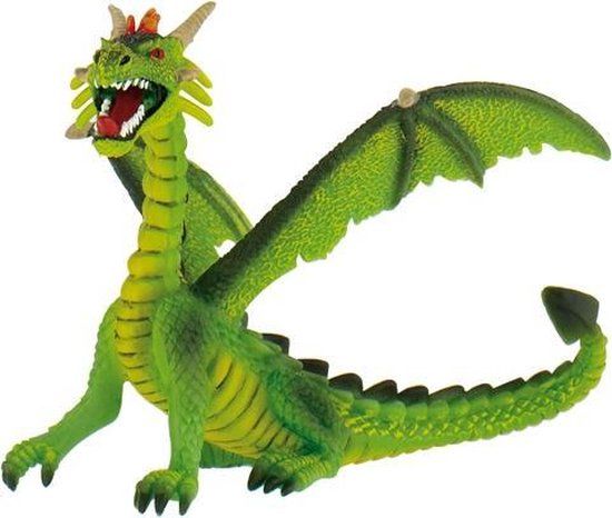 Bullyland Dragon Sitting Green Figure - 75593
