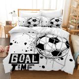 TRANKIELO Housse de couette 3D Voetbal 220 x 240 cm