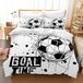 TRANKIELO Housse de couette 3D Voetbal 220 x 240 cm