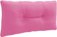 vidaXL Rugkussen PUTTEN 100% Polyester Roze 80 x 40 x 10 cm