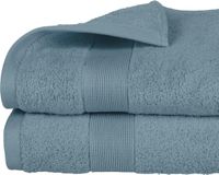 Atmosphera Serviette de bain Towelmaster - 4x - bleu marine - luxe - 70 x 130 cm - coton - 450 grammes - serviette de bain