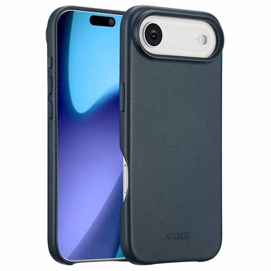 Accezz MagSafe Leather Backcover voor de Apple iPhone Air - Nightfall Blue