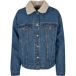 Urban Classics Oversized Sherpa Denim Jacket - 3XL - Blauw
