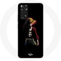 Xiaomi Redmi Note 11 4G One Piece Manga Anime Luffy Zwarte Achtergrond Maniacase