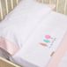 Burrito Blanco Coralina Bedlaken voor kinderbed, geborduurd, 913 roze, voor maximaal kinderbed 70 cm