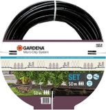 GARDENA Startset, 50 meter druppelbuis, einddopjes, irrigatieset voor potplanten en borders