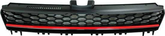 AutoStyle Embleemloze GTi-Look Grill Volkswagen Golf VII 2012-2017 Zwart/Rood