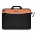 COTECi Sacoche pour ordinateur portable résistante à l'eau avec poche avant - 13-14 - Noir / Orange
