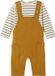 Vertbaudet Fleece babyset met T-shirt en tuinbroek