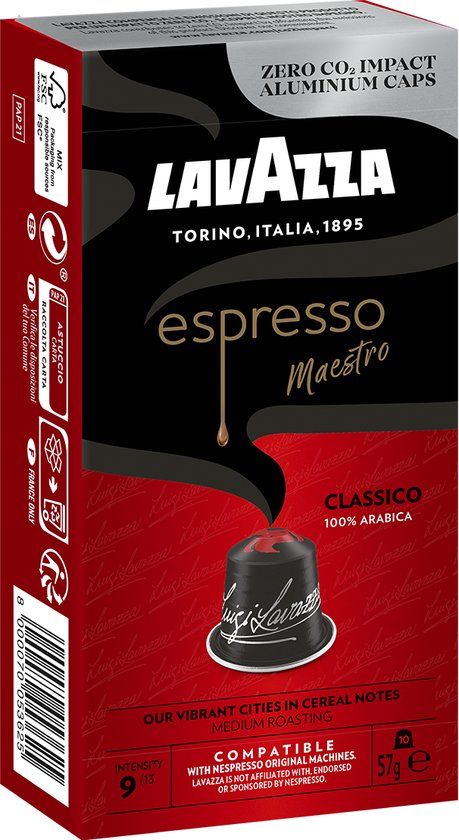 Lavazza Espresso Intenso Koffiecups - 10 stuks
