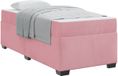 vidaXL Bedframe met matras, Roze, 80 x 200 cm, Stof