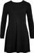 VILA VICOMFY A-LINE O-NECK KNIT DRESS - NOOS - Dames - Mini jurken - XXL - Zwart