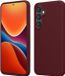kwmobile coque de téléphone pour Samsung Galaxy S24 FE - Coque avec revêtement silicone - Étui smartphone en bordeaux-violet
