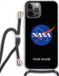Case Company® iPhone 12 Pro Hoesje met Koord - NASA - Zwart - TPU - Back Cover