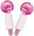 Ibenzoa® set de 2 boules de massage faciale – Boules de refroidissement et de massage pour le visage, les yeux et le cou, rose, avec technologie antigel