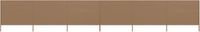 vidaXL - Windscherm - 6-panelen - 800x120 cm - stof - taupe