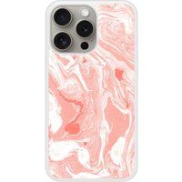 iPhone 15 Pro Marbre Rose bedrukt siliconen hoesje