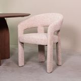 LABEL51 Takara Eetkamerstoel - Creme - Superb - Beige Stof