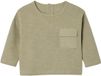 Vertbaudet T-shirt baby lange mouwen kaki