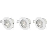 Sygonix SY-6417586 Lampe LED encastrable – Lot de 3 pièces – Blanc