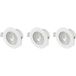 Sygonix SY-6417586 Lampe LED encastrable – Lot de 3 pièces – Blanc
