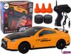 LEAN TOYS Voiture de sport télécommandée R/c 1:24 roues interchangeables jaunes