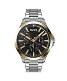 HUGO Analoog kwartshorloge voor heren, met roestvrij stalen armband 1530174