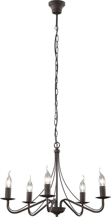 REALITY COUNTRY Kroonluchter - Roest - 5 x E14 40W - RL LIVE YOUR LIGHT