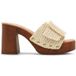 Steve Madden Marlena Mules Raffia Sandales Outlet Dames Ecru Taille 40