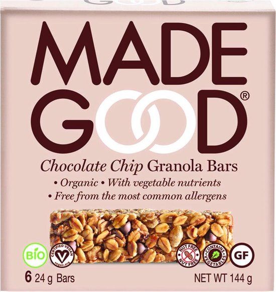 MadeGood Granola Chocolate Chip 8 doosjes van 6 repen