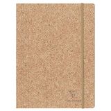 Clairefontaine - 83527C - Een Elastische Kartonnen Map Papier van Cacaodoppen 3 Flappen A4 - Jeans&Cocoa Collectie