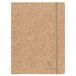 Clairefontaine - 83527C - Een Elastische Kartonnen Map Papier van Cacaodoppen 3 Flappen A4 - Jeans&Cocoa Collectie