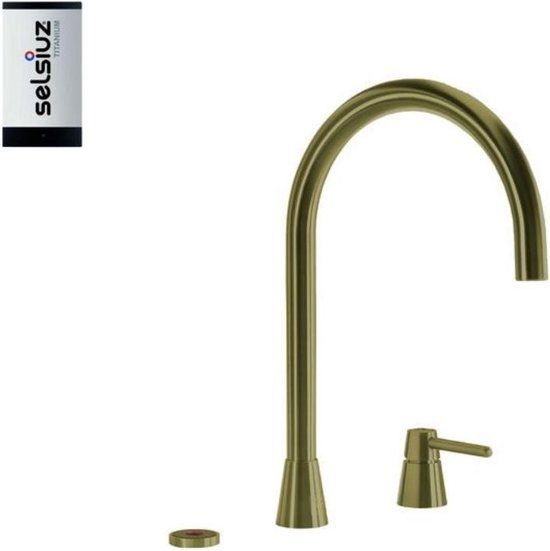 Selsiuz kranen Selsiuz Osiris Cone Counter 3-in-1 Gold / Goud met TITANIUM Single boiler - 350461