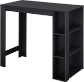 en.casa Bartafel Danderyd met 3 planken 120x60x105,5 cm zwart