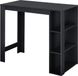 en.casa Bartafel Danderyd met 3 planken 120x60x105,5 cm zwart
