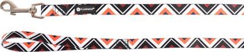 Flamingo Stian - Laisse Chien - Laisse Stian Blanc/noir/orange 120cm 15mm