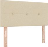 vidaXL - LED - Hoofdbord - avec - éclairage LED - Crème - 100 - cm - Tissu