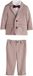 Next Jongens Set met blazer, overhemd, broek en vlinderdas - Bruin