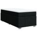 vidaXL Boxspring met matras, stof, zwart, 140x200 cm
