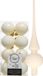 Decoris Kaemingk B.V. Kunststof kerstballen - 4 cm - 17 stuks - Wol wit