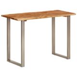 VidaXL Eettafel 110x50x76 cm Massief Acaciahout