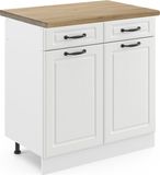 Vicco R-Line Keukenonderkast – 80 cm, WB Eik Wit Landhuis
