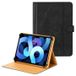 Étui universel en cuir bicolore pour tablette - 11-12.4 - Noir