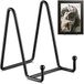 TR-LIFE Bordenstandaard 10,5 cm + metalen fotostandaard, decoratieve plaat, boek, fotoezel (2 stuks)