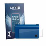 Savvies 3 Stuks Screenprotector - Geschikt voor Nintendo DSi XL (Behuizing) - Beschermfolie Glas Transparant