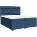vidaXL Boxspringbed met matras, blauw, 140x200 cm, gestoffeerd