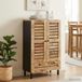 vidaXL - Opbergkasten - Naturel - 60 x 33 x 100 cm - Massief Mango Hout