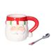 Svenska Living Kerst kop/beker - Kerstman - 7,5 x 7 cm - keramiek - 180 ml