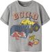 Nmmalik NAME IT Jongens T-shirt Nmmalik Tonka Ss Nreg Top Cplg - Grijs Melange - Maat 104